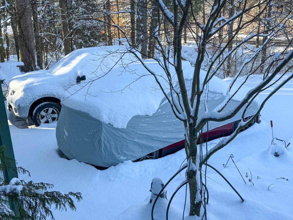 parking in the snow